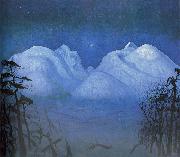 Vinternatt i fjellene Harald Sohlberg